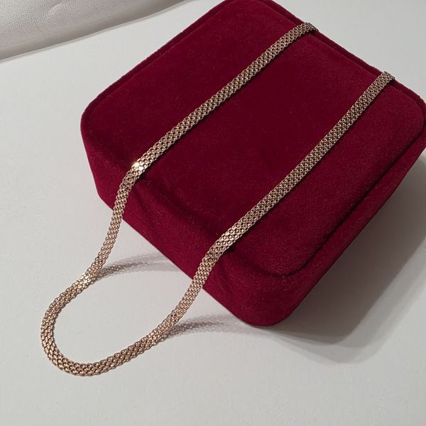 Серебряная цепочка в позолоте Стиль 4 мм 2865166555 фото